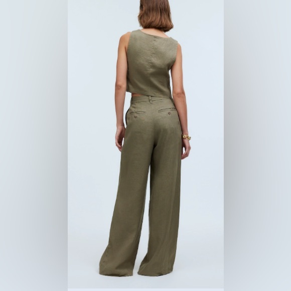 Madewell "The Harlow" Linen Pant NWT - Picture 4 of 11